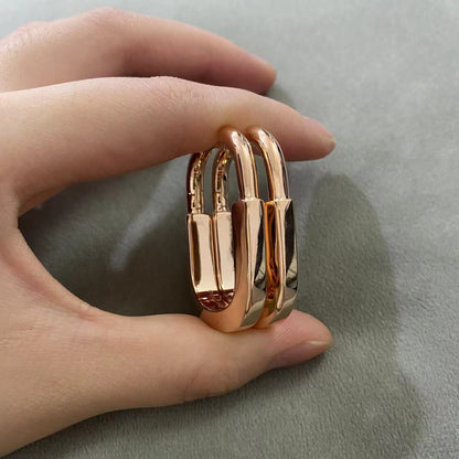 [Stellar jewels]LOCK MEDIUM EARRINGS