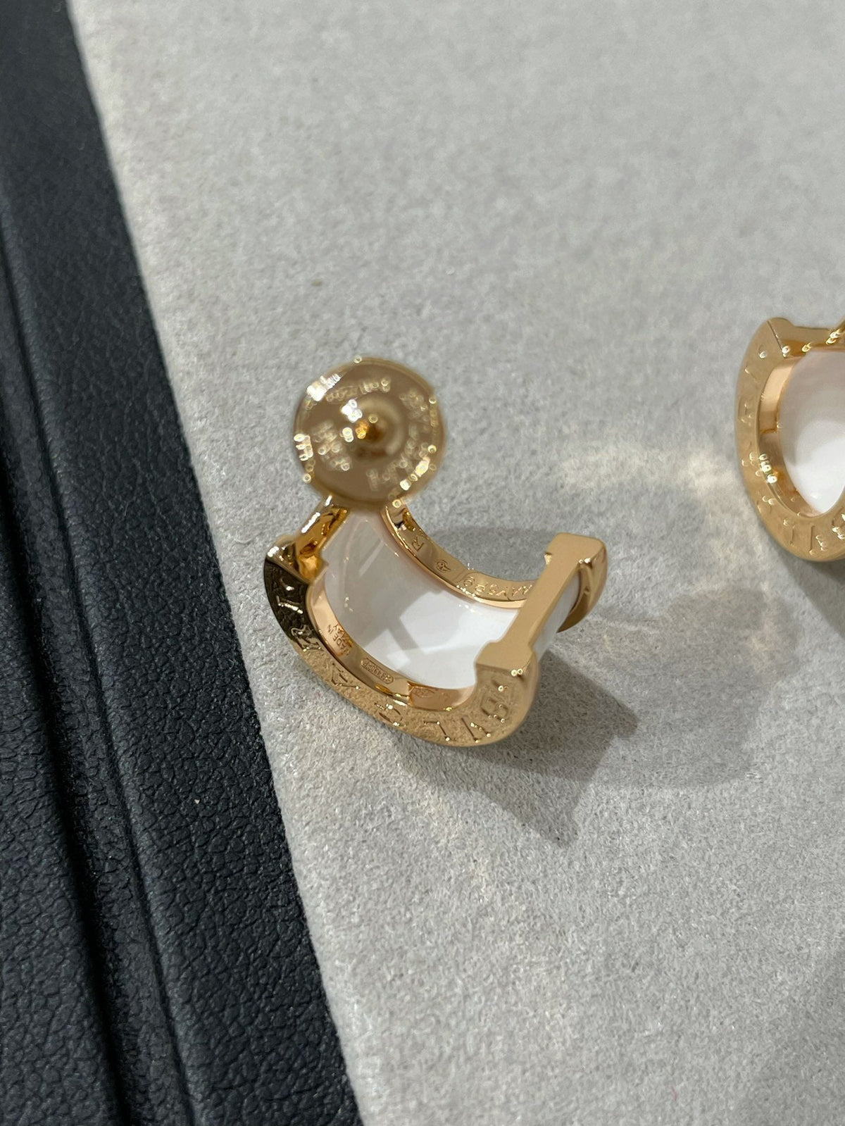 [Stellar Jewelry]ZERO 1 PINK GOLD CERAMIC EARRINGS