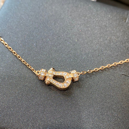 [Stellar Jewelry]FORCE 10 DIAMOND PINK GOLD NECKLACE MINI MODEL