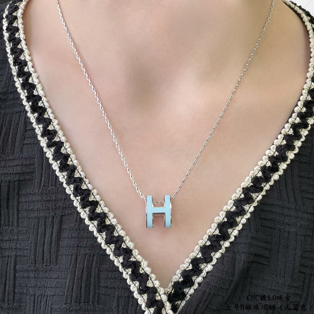 [Stellar Jewelry]POP H SKY BLUE NECKLACE