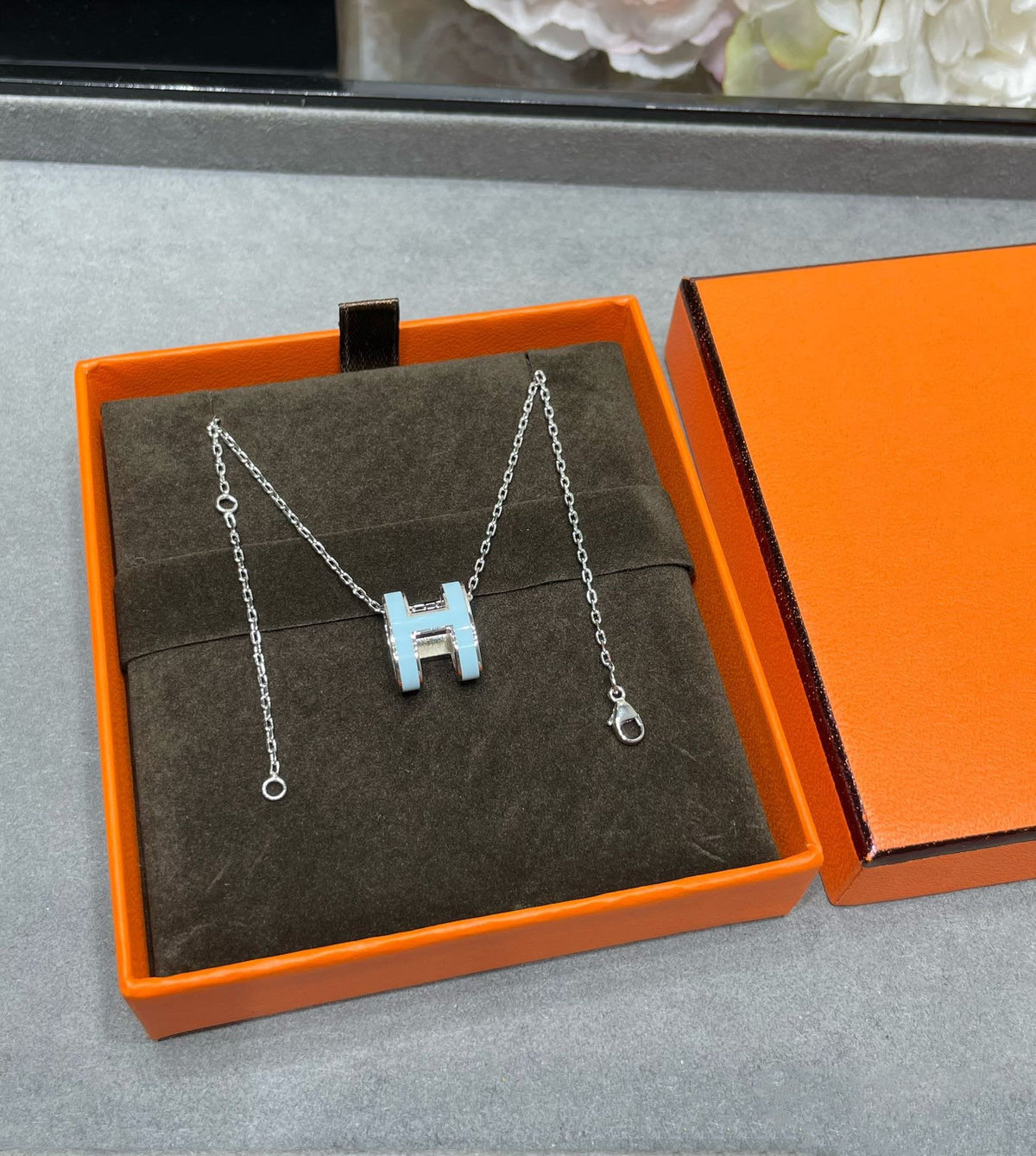 [Stellar Jewelry]POP H SKY BLUE NECKLACE