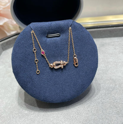 [Stellar Jewelry]FORCE 10 DIAMOND CHAIN LINK PINK GOLD BRACELET