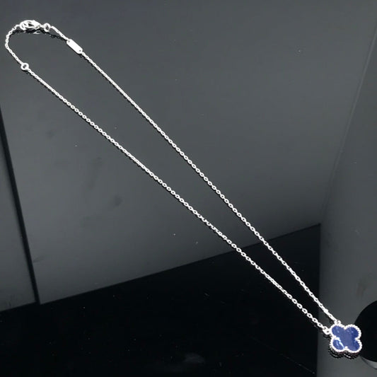 [Stellar Jewelry]CLOVER PIETERSITE SILVER LONG NECKLACE