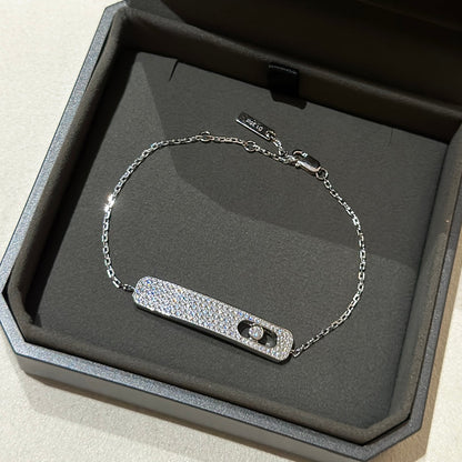 [Stellar Jewelry]MOVE CLASSIQUE DIAMOND PAVED BRACELET(Adjustable)