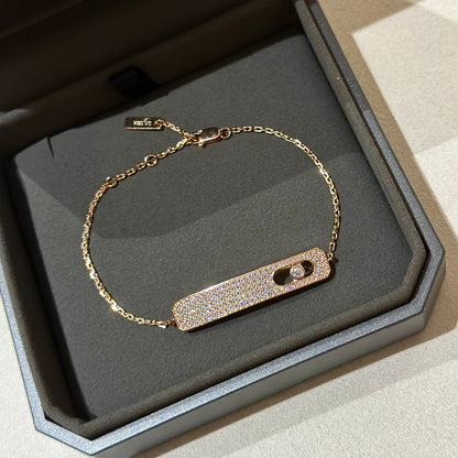 [Stellar Jewelry]MOVE CLASSIQUE DIAMOND PAVED BRACELET(Adjustable)