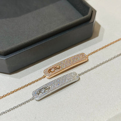[Stellar Jewelry]MOVE CLASSIQUE DIAMOND PAVED BRACELET(Adjustable)
