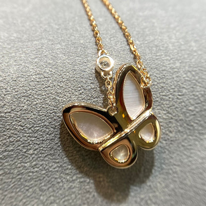 [Stellar Jewelry]BUTTERFLY MOP DIAMOND NECKLACE