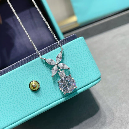 [Stellar jewels]VICTORIA PENDANT SILVER DIAMOND NECKLACE
