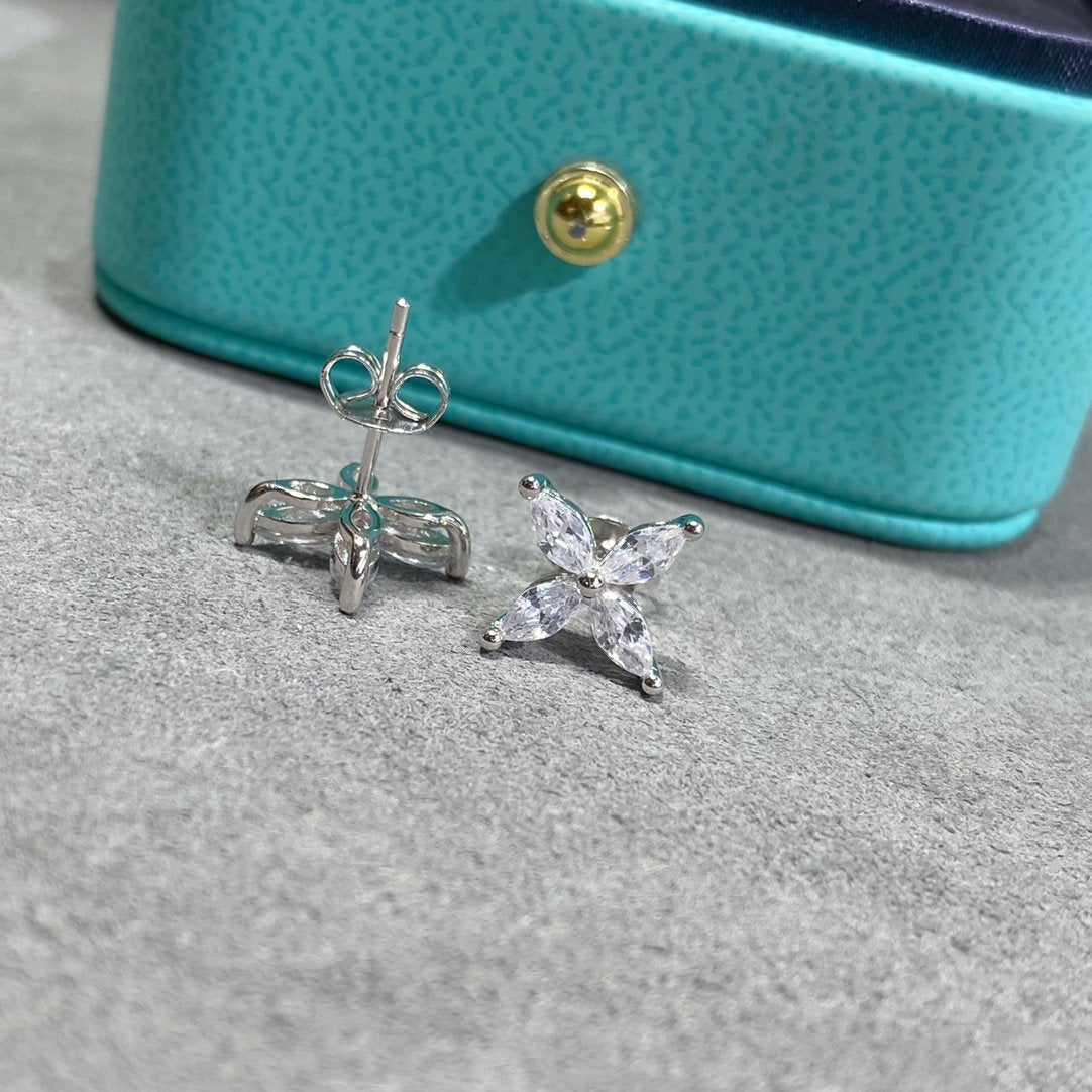 [Stellar jewels]VICTORIA SILVER DIAMOND STUD MINI EARRINGS