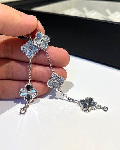 [Stellar Jewelry] CLOVER 5 MOTIF LASER BRACELET COLLECTION