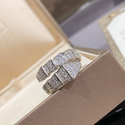 [Stellar Jewelry]SERPENTI RING SILVER DIAMOND PAVED