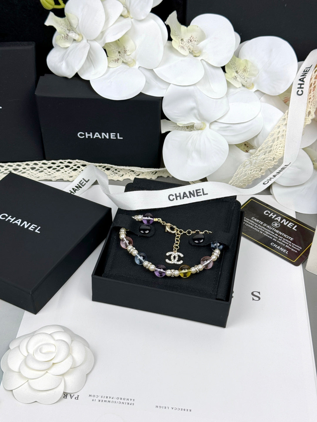 [Stellar Jewelry]Colorful Transparent Resin Bracelet
