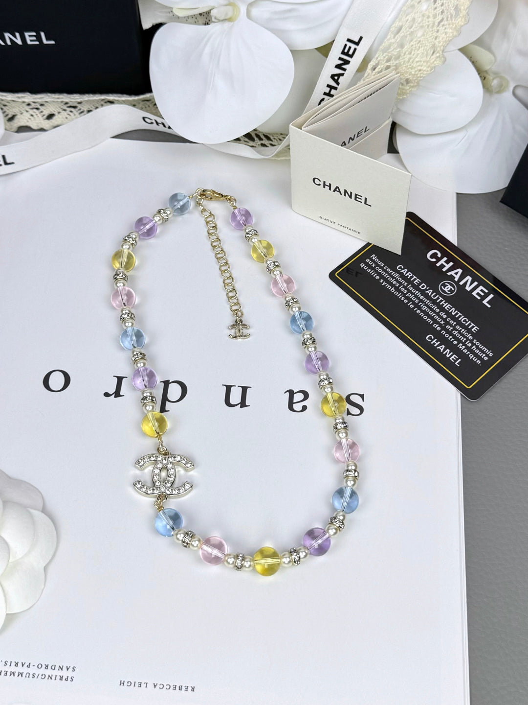 [Stellar Jewelry]26C New Spring Collection Colorful Transparent Resin Necklace