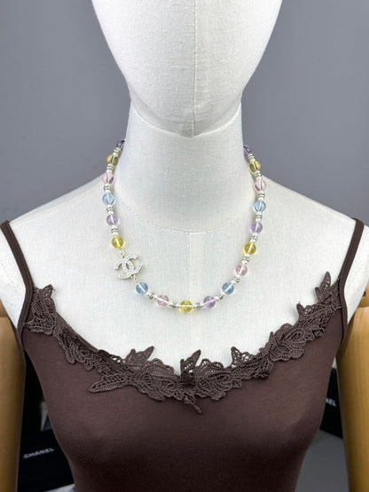 [Stellar Jewelry]26C New Spring Collection Colorful Transparent Resin Necklace