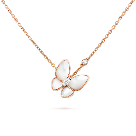 [Stellar Jewelry]BUTTERFLY MOP DIAMOND NECKLACE