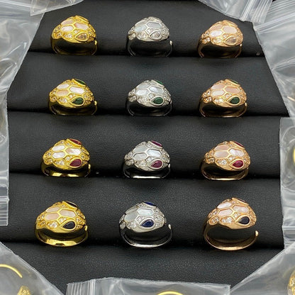 [Stellar Jewelry]BRAND NEW ASSORTED SNAKE HEAD MOTHER OF PEARL RINGS