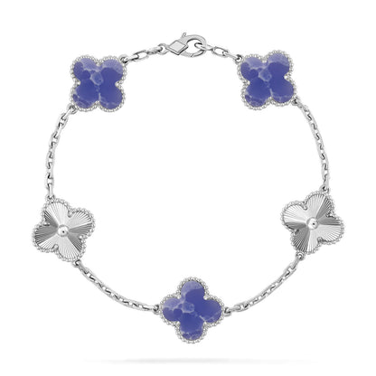 [Stellar Jewelry]CLOVER 5 MOTIF BLUE VEINS BRACELET COLLECTION