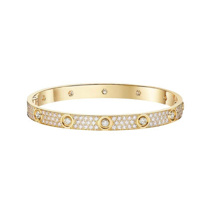 [Stellar Jewelry]LOVE BRACELET 6.1MM DIAMOND-PAVED 10 BIG DIAMONDS
