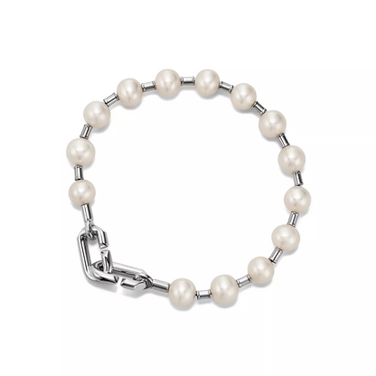 [Stellar jewels]PEARL 7-8MM SILVER BRACELET
