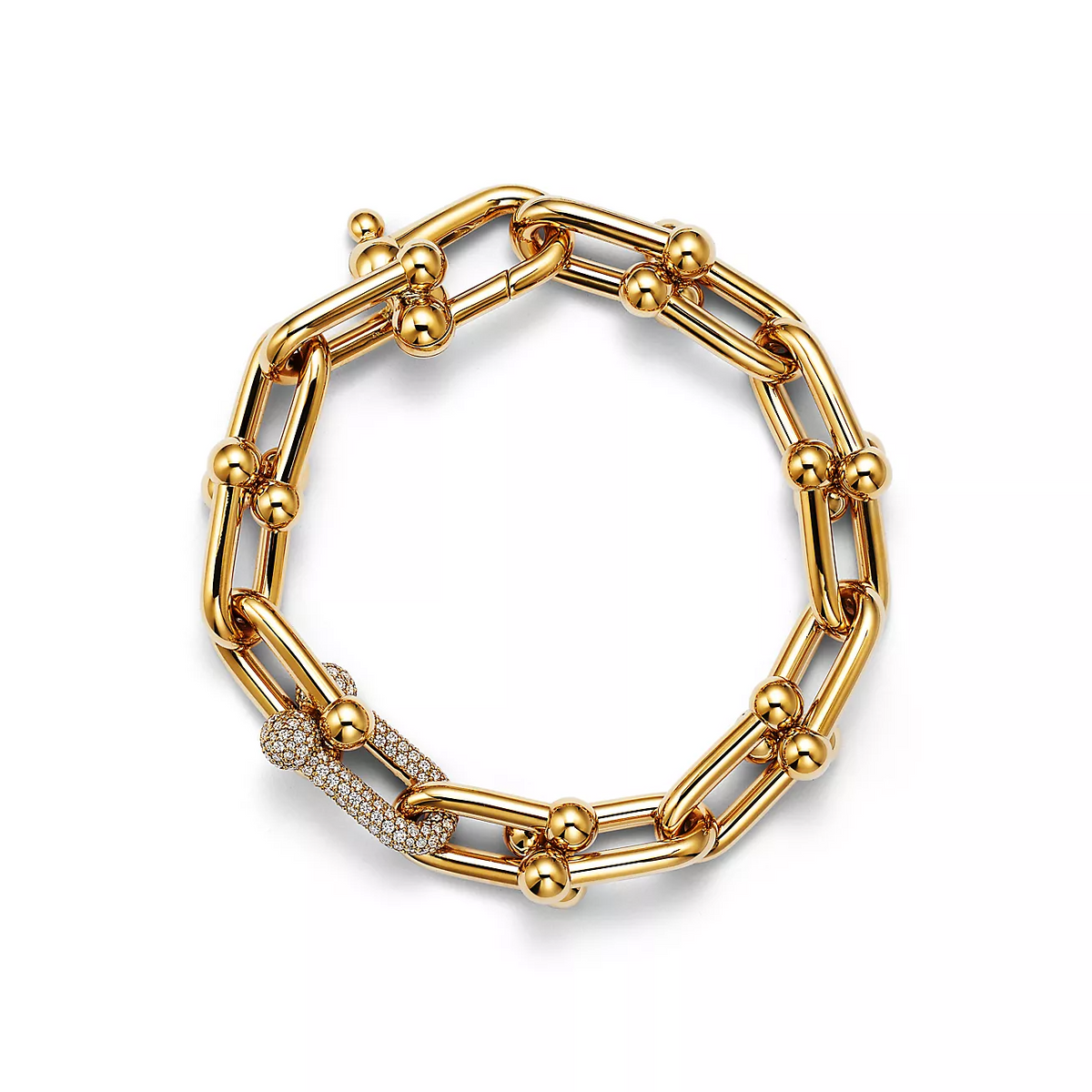 [Stellar jewels]HARDWEAR LARGE LINK GOLD DIAMOND BRACELET