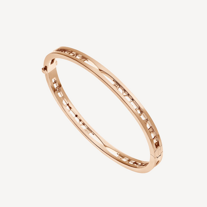 [Stellar Jewelry]ZERO 1 SPIRAL LOGO PINK GOLD BRACELET