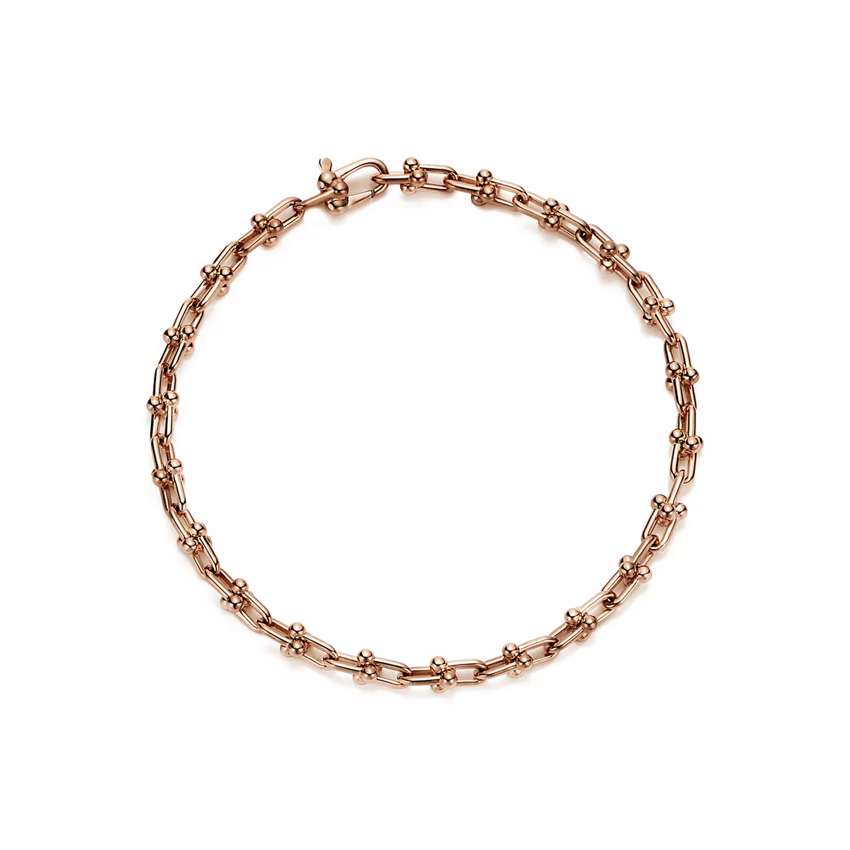 [Stellar jewels]HARDWEAR MICRO LINK 44 MOTIF PINK GOLD BRACELET