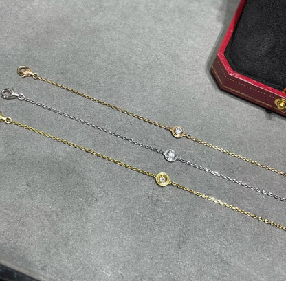 [Stellar jewels]DIAMOND STERLING SILVER AQUAMARINE BUBBLE BRACELET