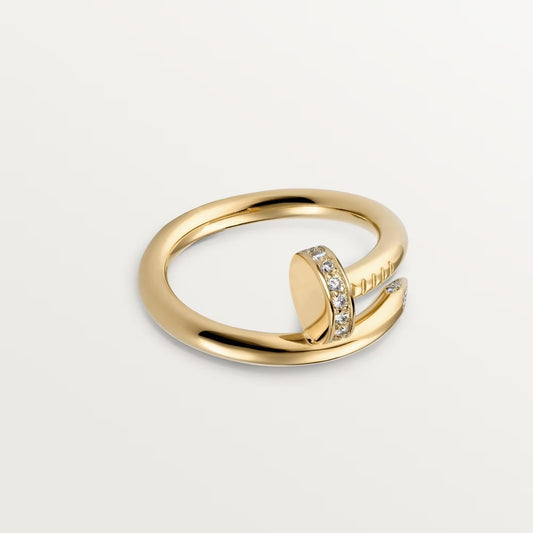 [Stellar Jewelry]JUSTE RING 2.6MM HALF DIAMOND