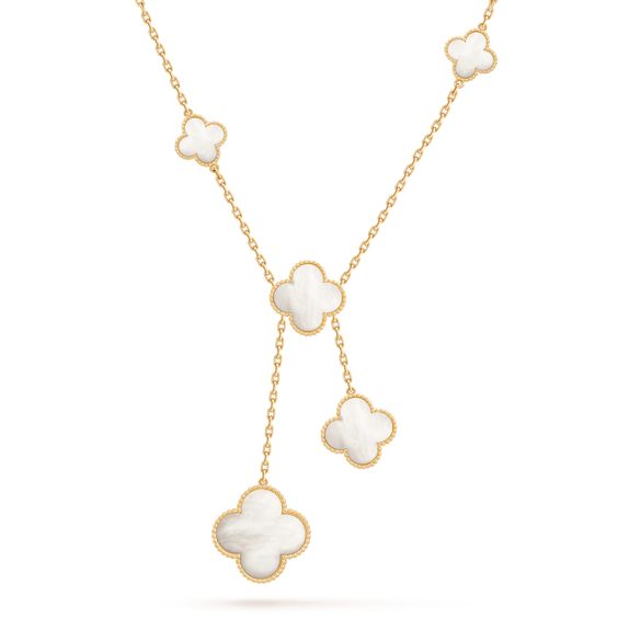 [Stellar Jewelry]CLOVER MOTHER OF PEARL NECKLACE 6 MOTIF
