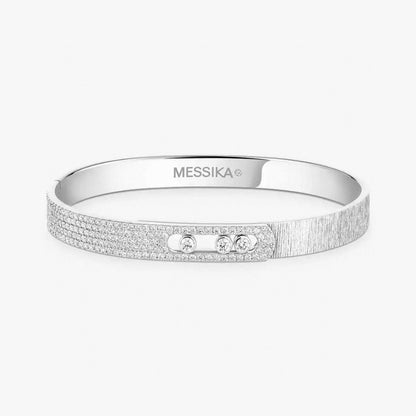[Stellar Jewelry]2026 BRAND-NEW FROSTED BRACELET WITH DIAMONDS THREE COLORS