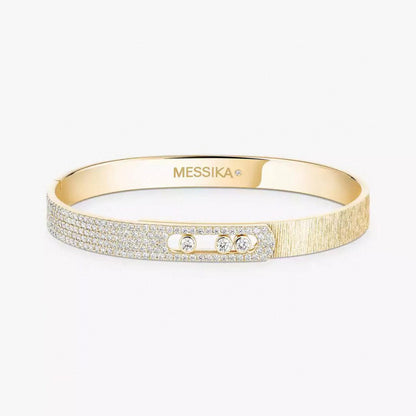 [Stellar Jewelry]2026 BRAND-NEW FROSTED BRACELET WITH DIAMONDS THREE COLORS