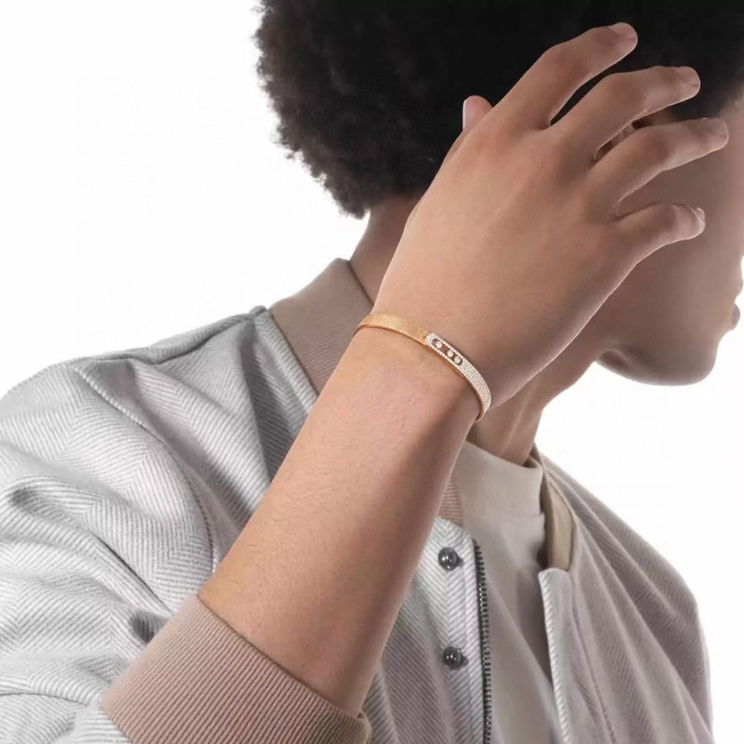 [Stellar Jewelry]2026 BRAND-NEW FROSTED BRACELET WITH DIAMONDS THREE COLORS