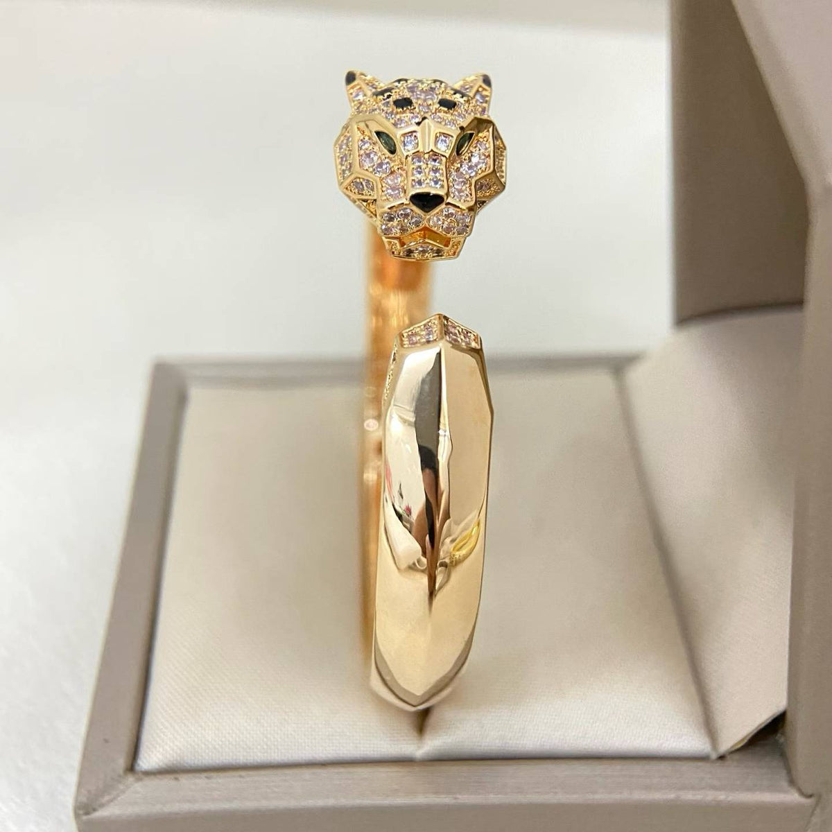 [Stellar  Jewelry]DIAMOND MACHINE LEOPARD BRACELET