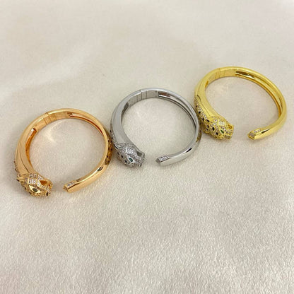 [Stellar  Jewelry]DIAMOND MACHINE LEOPARD BRACELET