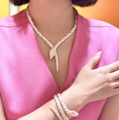 [Stellar Jewelry]HAUTE COUTURE GOLD SERPENTI NECKLACE