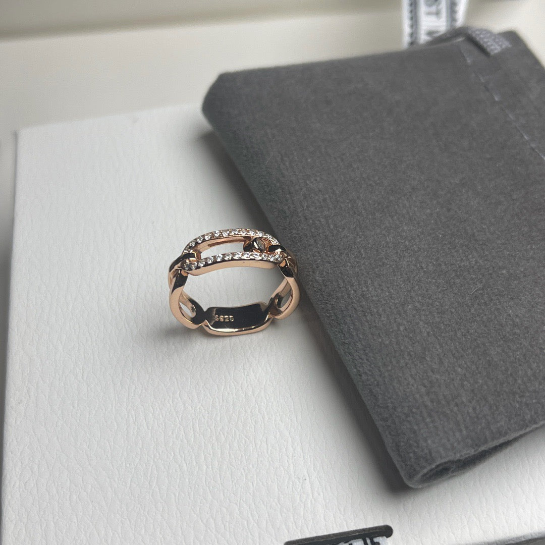 [Stellar Jewelry]Sliding Single Diamond Ring