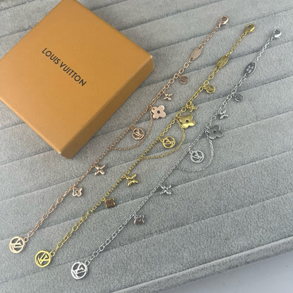 [Stellar Jewelry]SMOOTH MULTI FLOWER BRACELET