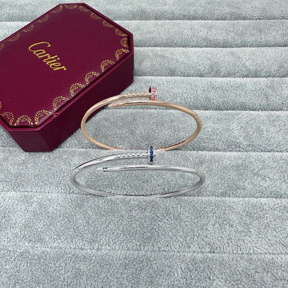 [Stellar Jewelry]JUSTE BRACELET 2.5MM PINK STONES AT BOTH ENDS