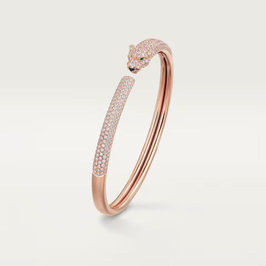 [Stellar Jewelry]PANTHERE FULL DIAMOND OPEN BRACELET