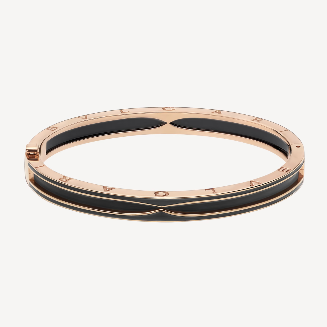 [Stellar Jewelry]ZERO 1 PINK GOLD WITH MATTE BLACK CERAMIC BRACELET