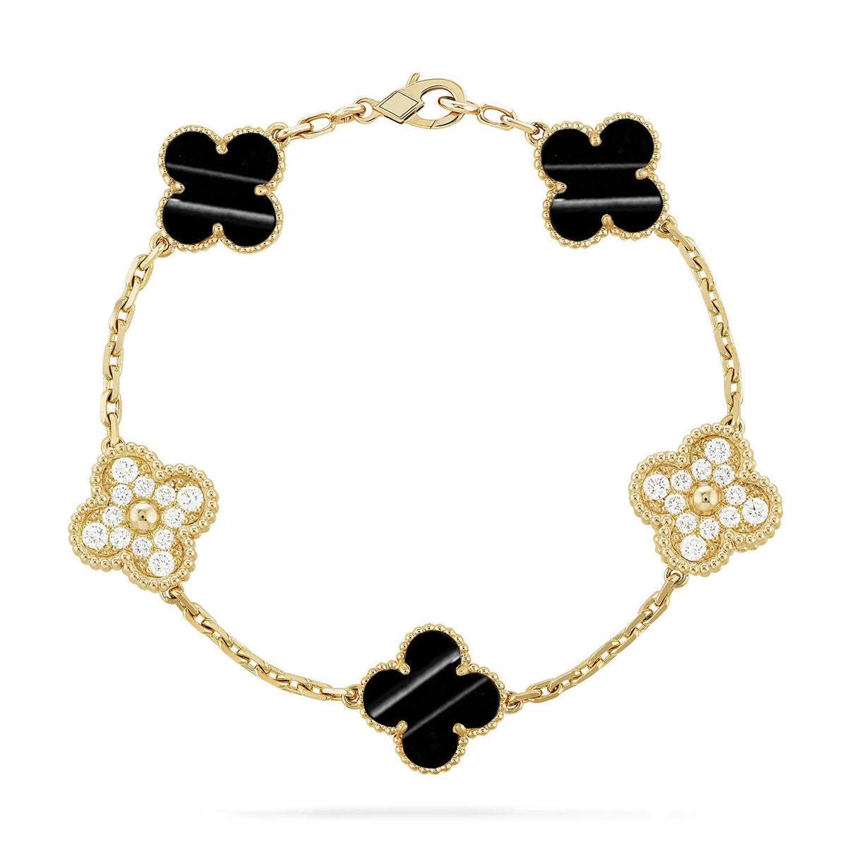 [Stellar Jewelry] CLOVER 5 MOTIF PULSAR STONE BRACELET COLLECTION