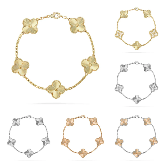 [Stellar Jewelry] CLOVER 5 MOTIF LASER BRACELET COLLECTION