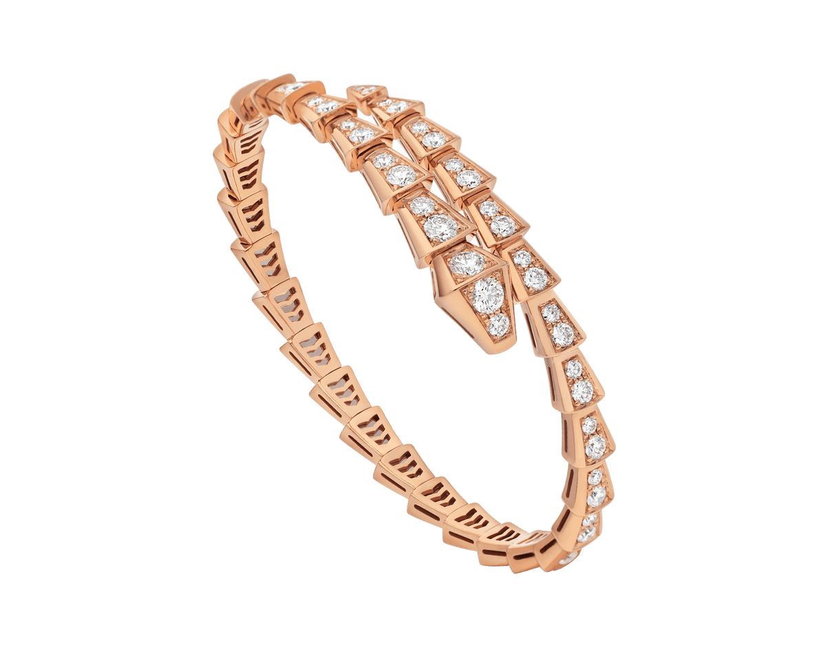 [Stellar Jewelry]SERPENTI BRACELET 6.8MM PINK GOLD DIAMOND