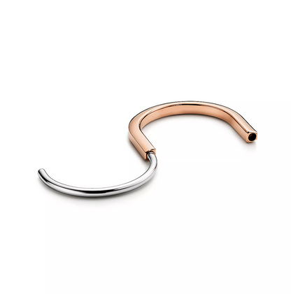 [Stellar jewels]LOCK BRACELET ROSE AND WHITE GOLD