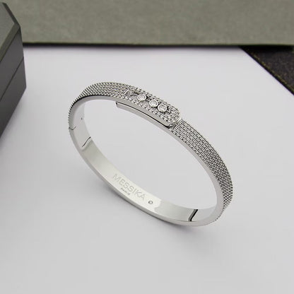 [Stellar Jewelry]Move Noa Full Pavé Diamond Bangle Bracelet