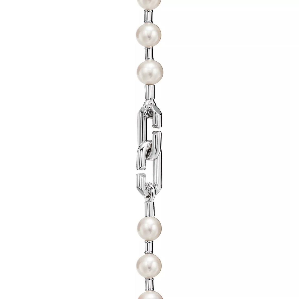 [Stellar jewels]PEARL LOCK SILVER BRACELET