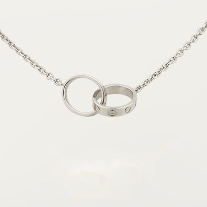 [Stellar Jewelry]LOVE DOUBLE RING NECKLACE