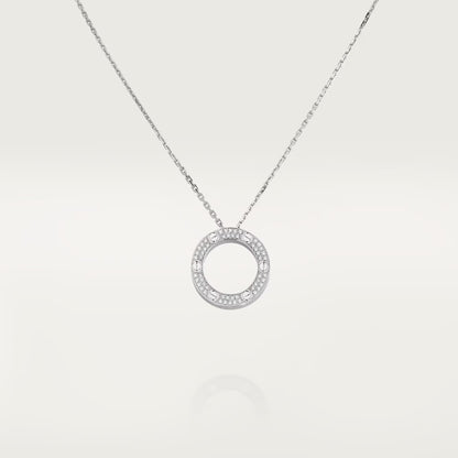 [Stellar Jewelry]LOVE NECKLACE 16MM  FULL DIAMOND