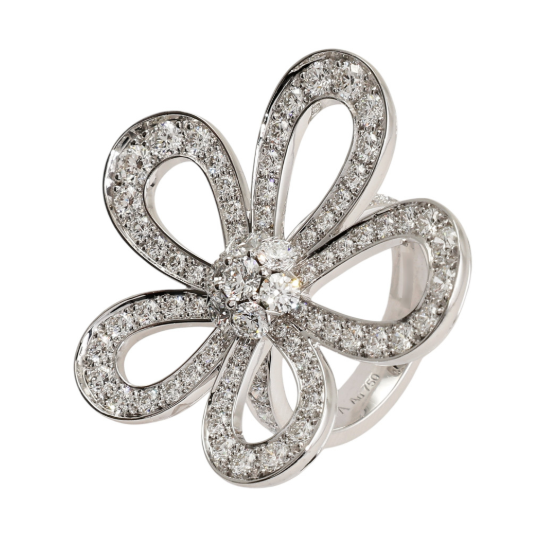 [Stellar Jewelry]Flowerlace Diamond Ring