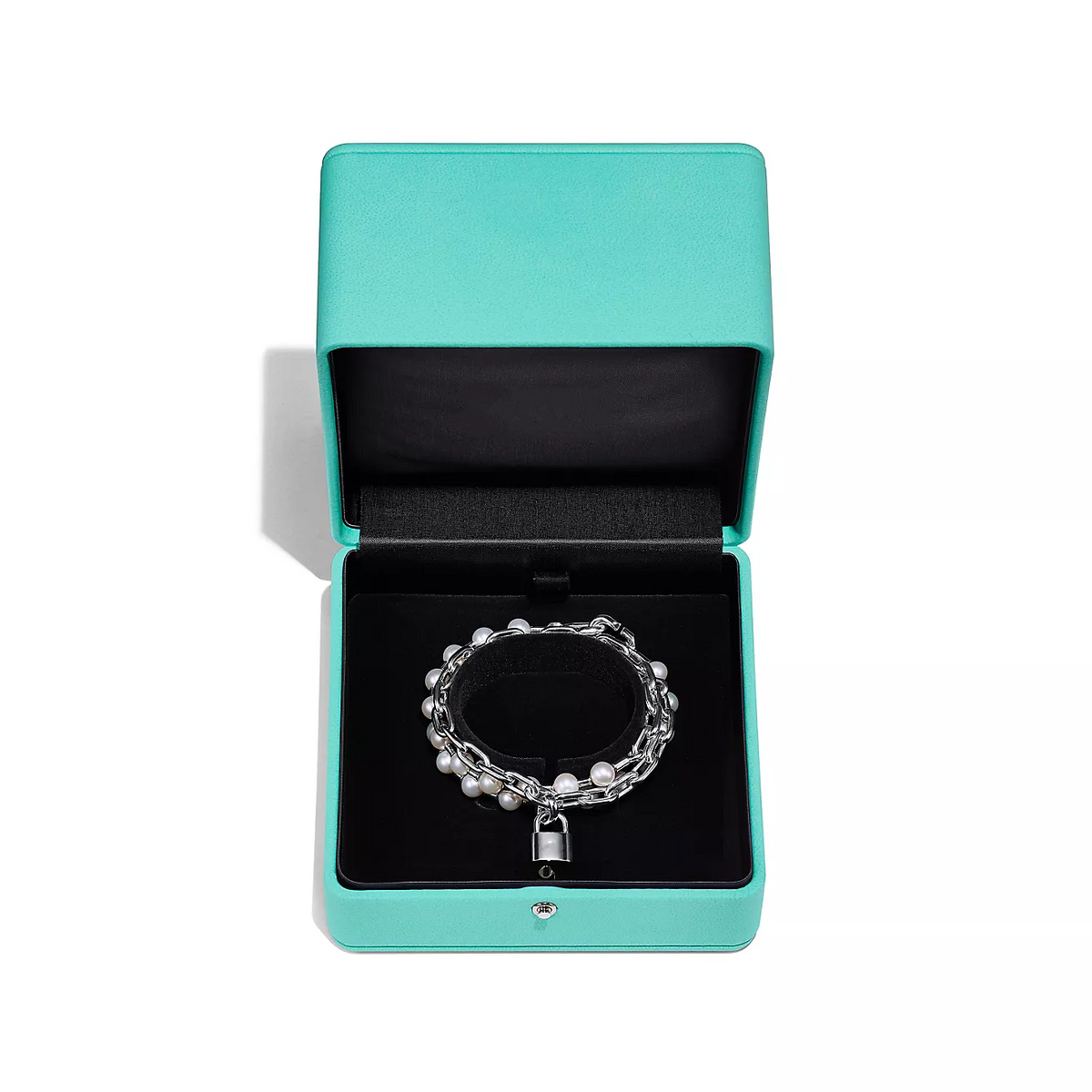 [Stellar jewels]PEARL LOCK SILVER BRACELET